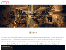 Tablet Screenshot of diocletianswinehouse.com